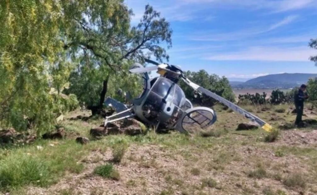 Se desploma helicóptero en los límites de Hidalgo y Edomex