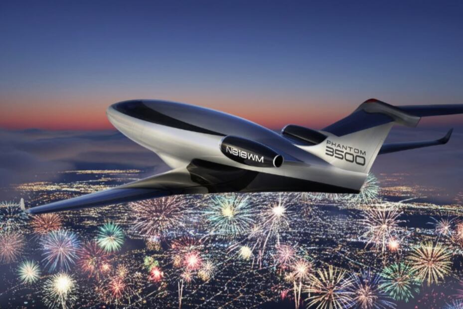 La silueta poco convencional del Phantom 3500 podría marcar el futuro de la aviación privada. Foto: Instagram @otto.aerospace