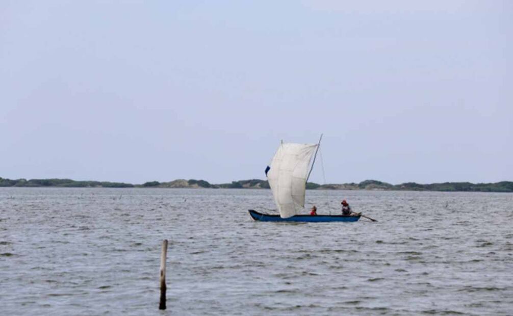 San Mateo del Mar está rodeado de agua. De un lado, tiene frontera con el Océano Pacífico y del otro, con las lagunas superior e inferior, que son de agua salada. Foto: Valente Rosas.