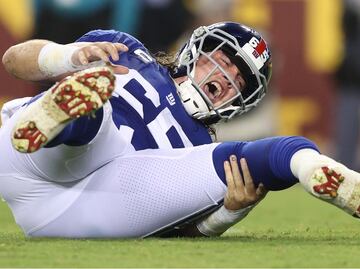 VIDEO: La terrible lesión de Nick Gates con los Giants