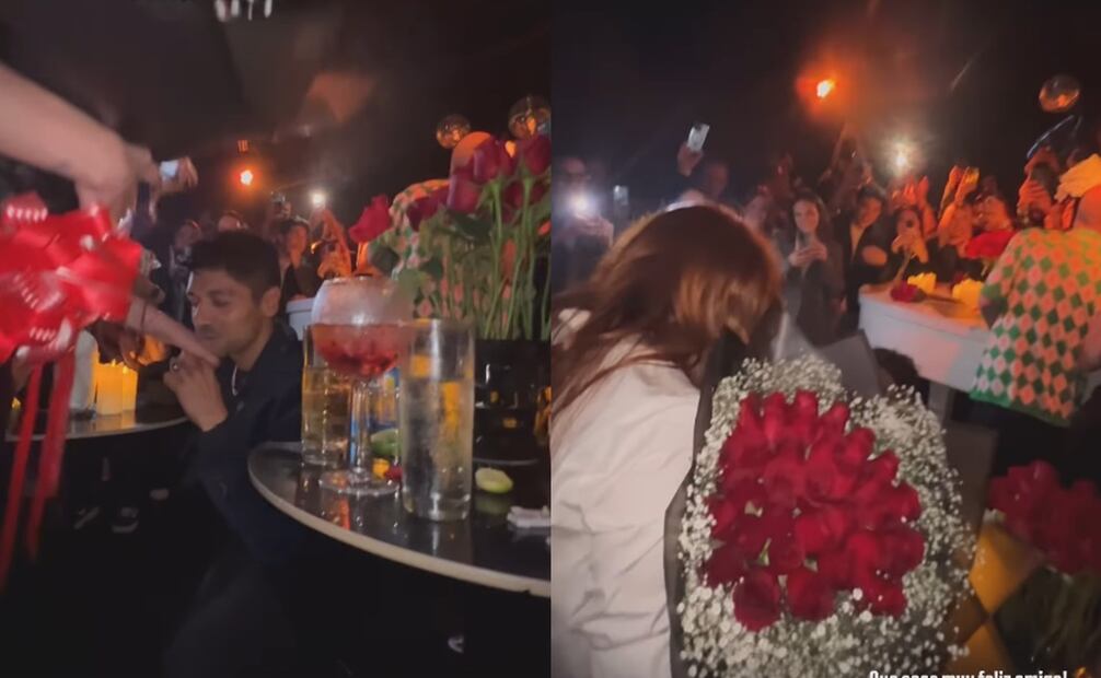 Paty Cantú recibe anillo de Christian Vázquez. Captura: Instagram oficial de Gala Montes.