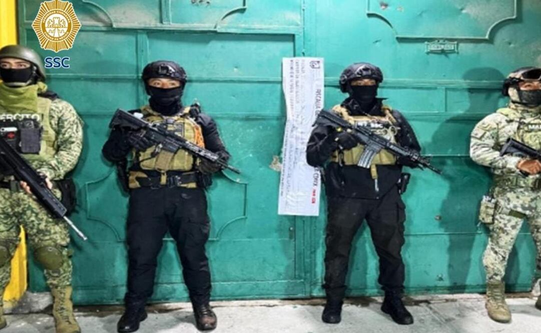 Policías realizaron un cateo en un inmueble ubicado en la alcaldía Tlalpan que se encuentra sobre la calle Melchor Dávila, en la colonia Miguel Hidalgo. Foto: Especial