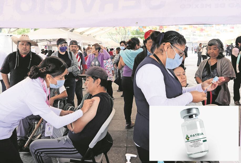 Cofepris estableció que la vacuna Patria es segura y eficaz como refuerzo para prevenir el contagio y las secuelas del virus del SarsCoV-2. Foto: EL UNIVERSAL