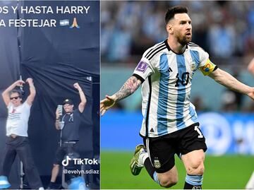 VIDEO: La emocionante celebración de Harry Styles tras la anotación de Lionel Messi