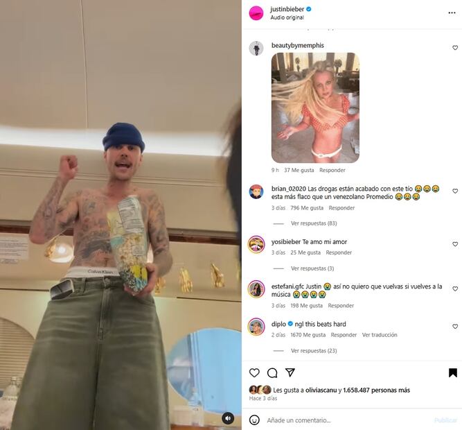 Justin Bieber aparece cantando en este video que alertó a sus fans. Le piden que deje las drogas y que regrese con todo a la música.