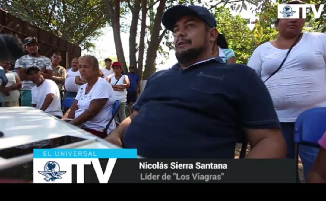 Nicolás Sierra said that he is one of the eight most wanted in the state because the local government works for the Jalisco New Generation Cartel (CJNG) and El Mencho. (Photo: El Universal TV) 