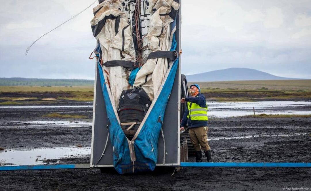 En Irlanda usan cometas gigantes para generar electricidad. (10/08/25) Foto: AFP