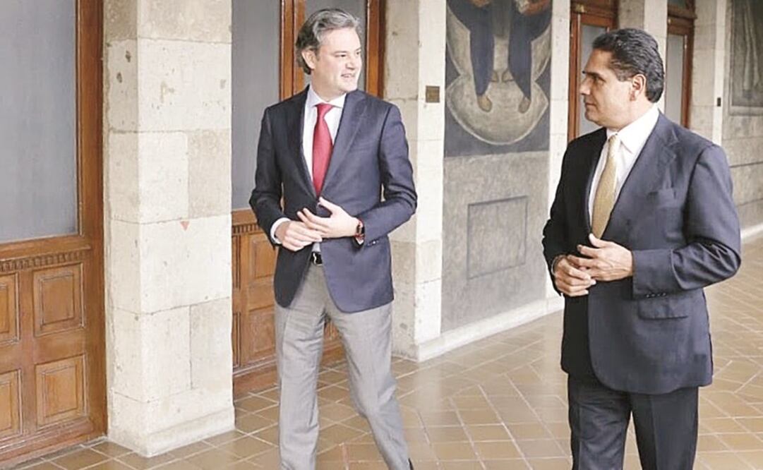 Durante la reunión con el titular de la SEP, Aureoles destacó la regularizació n de las plazas docentes, al igual que los pagos pendientes a los profesores. Foto: Cortesía