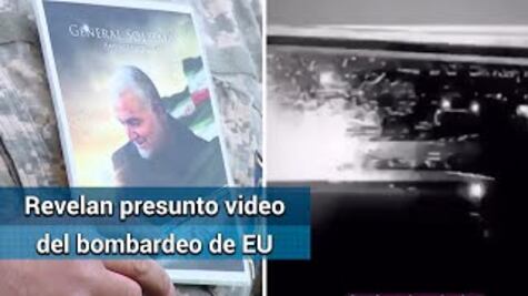 Revelan presunto video de bombardeo de EU sobre líderes iraníes en Bagdad