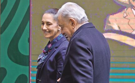 AMLO reparte palmaditas entre sus tres favoritos