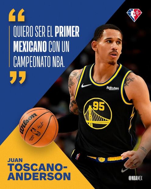 Juan Toscano, primer mexicano en ganar la NBA
