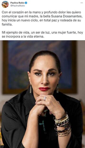¿Cuál fue la última voluntad de Susana Dossamantes? Paulina Rubio logró cumplirla