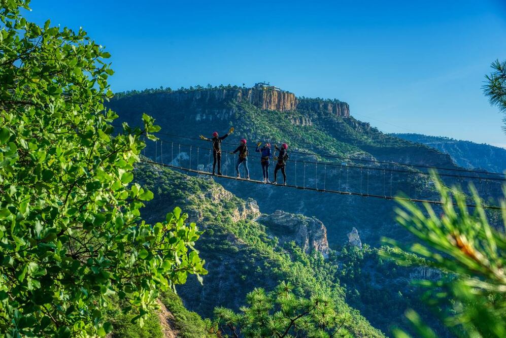 Parque de Aventuras Barrancas del Cobre. La estación del Chepe Express más cercana es Divisadero. Foto: Fideicomiso ¡Ah Chihuahua!