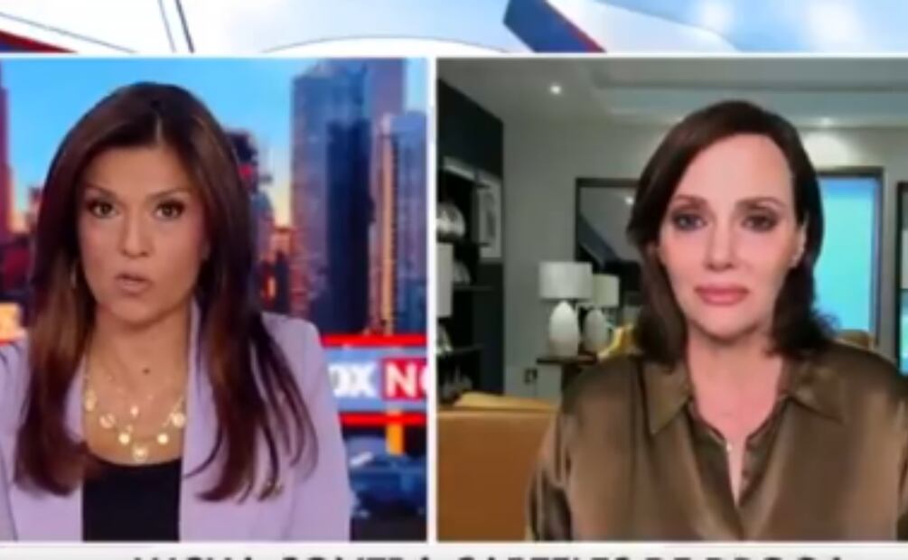 Lilly Téllez en su entrevista con Fox News (21/08/2025). Foto: Captura de pantalla