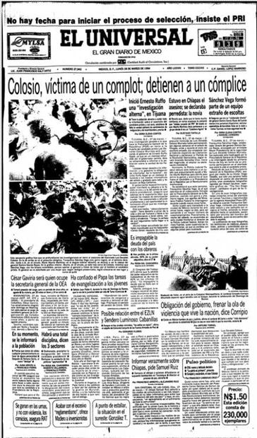El crimen de Colosio y la teoría del complot