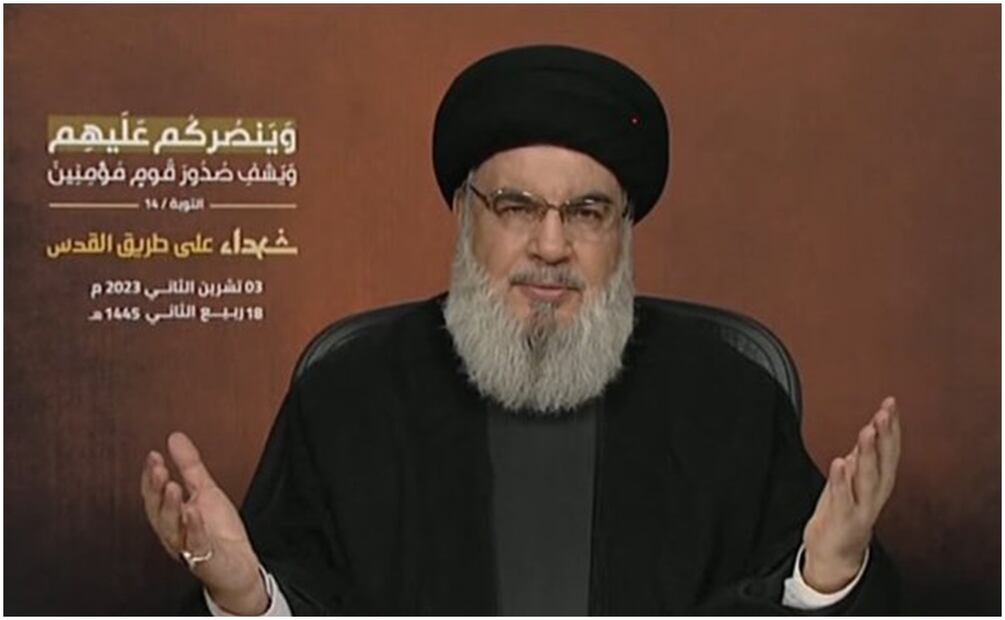 Hasan Nasrallah, jefe del Hezbolá libanés. Foto: X (@ActualidadRT)