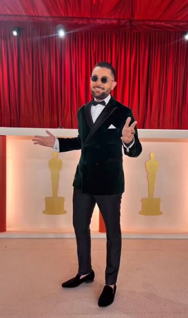 Ricardo Casares en la más reciente entrega de los Premios Oscar.
Foto: Instagram