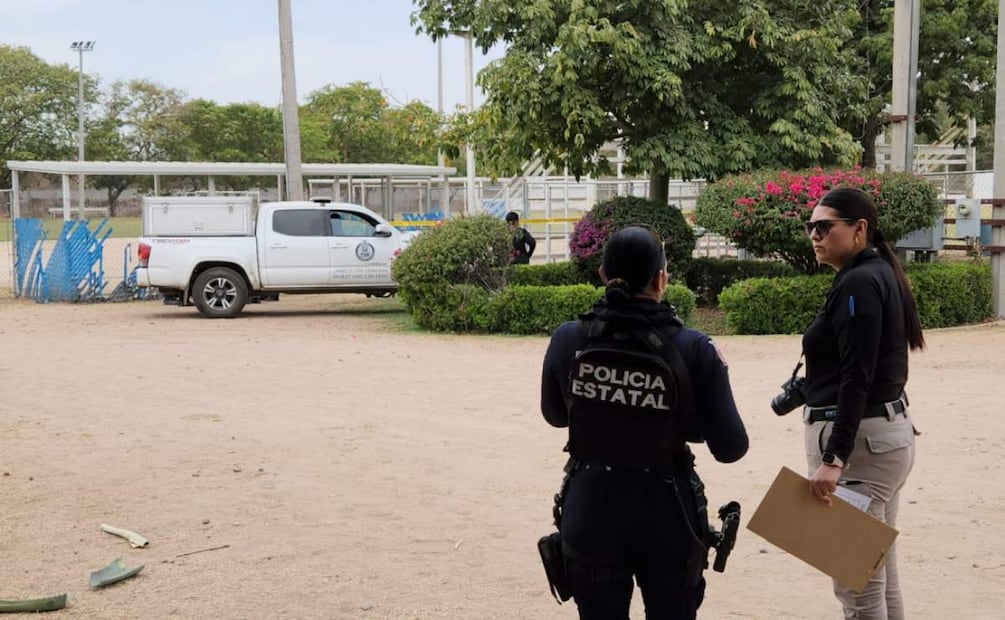 Acribillan a joven en gradas de campo deportivo en Sinaloa (22/03/2025). Foto: Cortesía