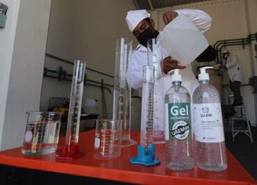 “Hecho en UAEMEX 100%”, Universidad Autónoma del Edomex produce su propio gel antibaceterial ante Covid-19