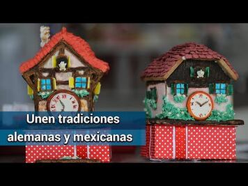 Con casas de jengibre, chef une tradiciones mexicanas y alemanas