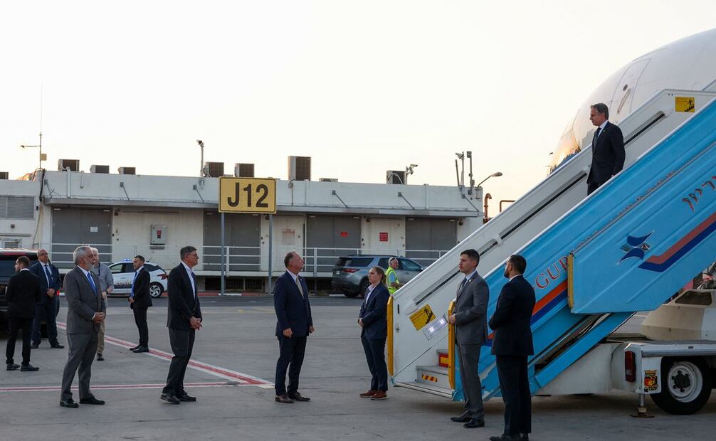 Esta es la novena visita de Blinken a Israel desde los ataques de Hamas. Foto: AFP