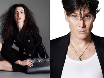 Anne Hathaway y Cillian Murphy en nueva campaña de Versace