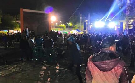 Castillo de pirotecnia lesiona a cuatro personas en Zumpango