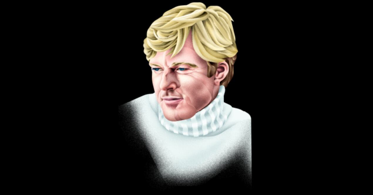 Robert Redford. Ilustración: Daniel Razo / EL UNIVERSAL