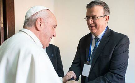 Se reunió Ebrard con el Papa en el Vaticano