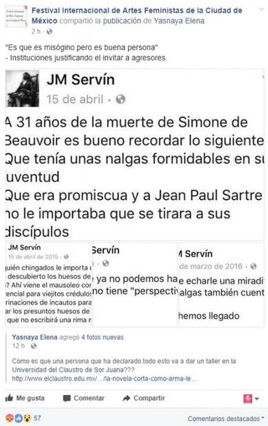 Comparten en redes mensajes misóginos de JM Servín 