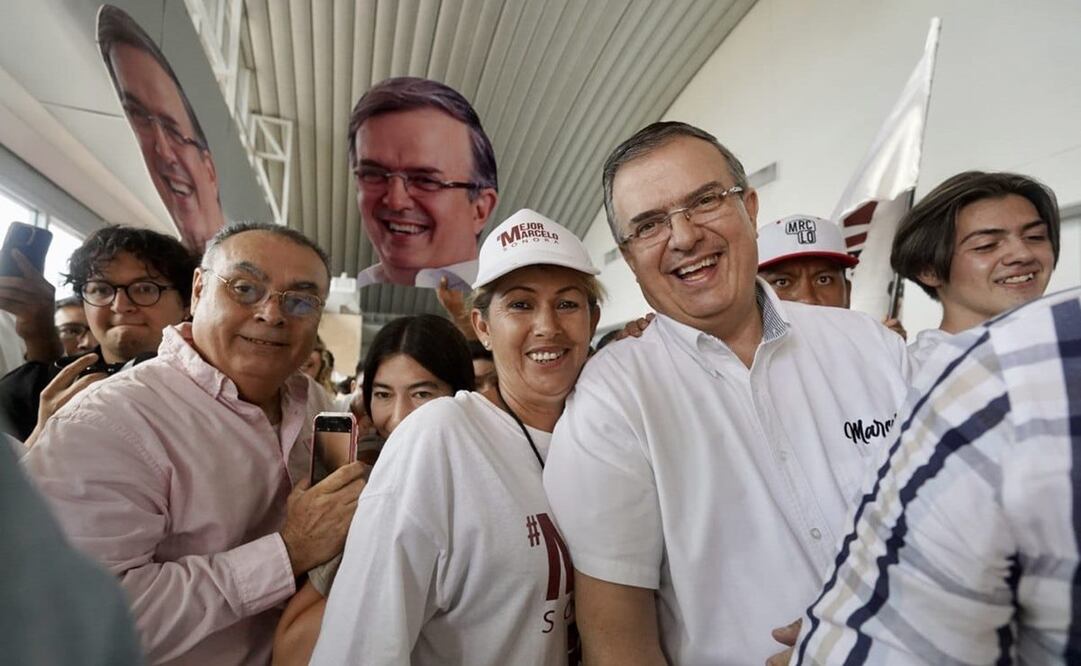 Marcelo Ebrard en asamblea informativa en Ciudad Obregón, Sonora. Foto: archivo/EL UNIVERSAL