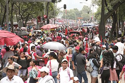 Prevén 7 manifestaciones para hoy en la Ciudad de México