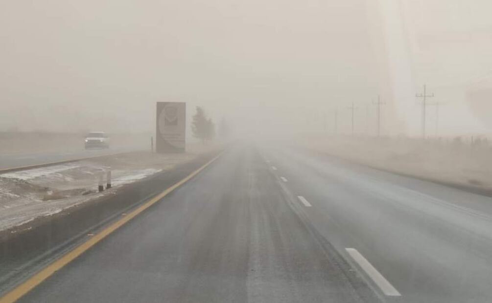 Ráfagas de viento de hasta 85 kilómetros por hora, son las que se registran actualmente en diversos municipios de Chihuahua (18/03/2025). Foto: Especial
