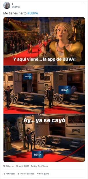 Fallan la app y cajeros de BBVA y los usuarios hacen memes