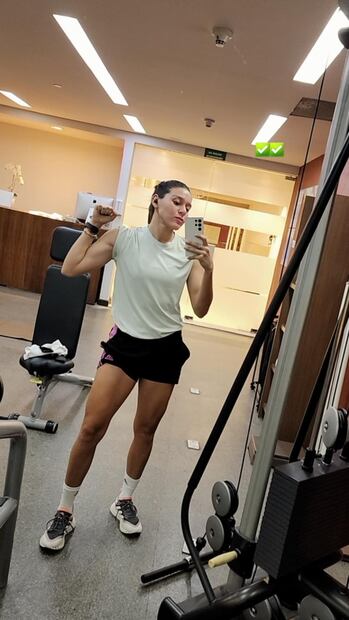 Este es el look que elige Norma Palafox para entrenar en el gimnasio