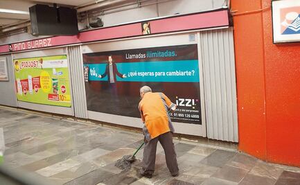 Por coronavirus, Metro envía a casa a adultos mayores que trabajan en limpieza