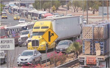 Transportistas cerrarán accesos a la CDMX este martes. Toma precauciones