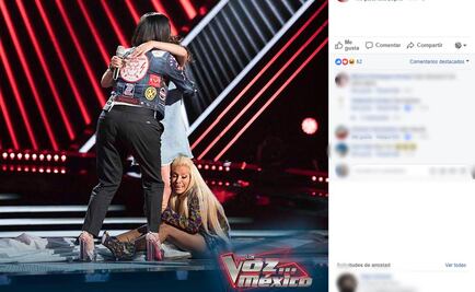 Yuri se hinca ante concursante de "La Voz... México"