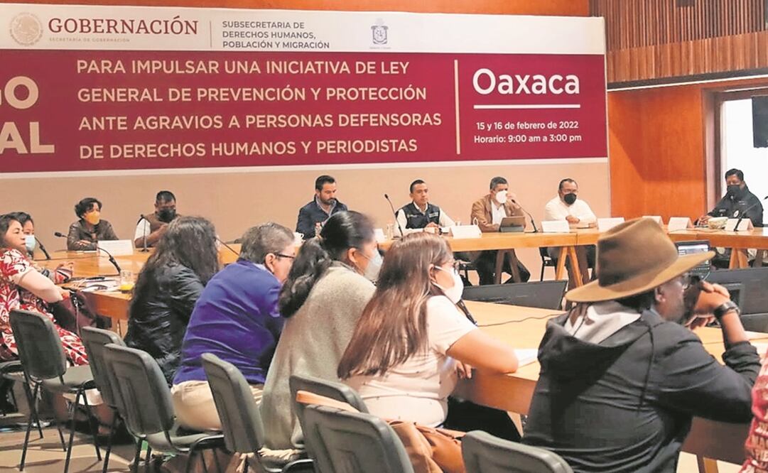En Oaxaca ayer inició el diálogo regional para impulsar una iniciativa de ley de protección a periodistas, convocado por la Segob. Foto: ESPECIAL