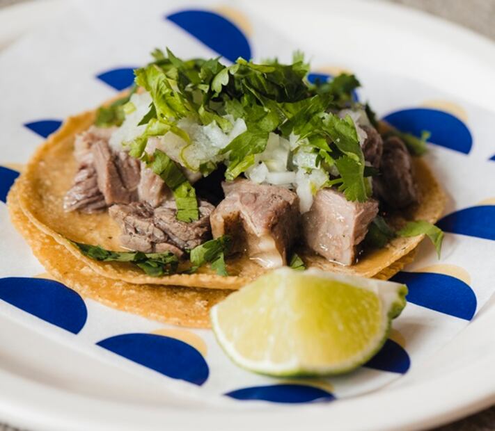 Taco de saudero de short rib