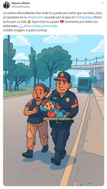 Imágenes en redes en tributo a la "Abuelita de Iztapalapa". Foto: X