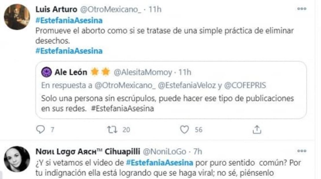 Estefanía Veloz hace TikTok sobre aborto; la critican en redes