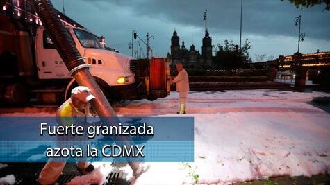Cae fuerte granizada en la CDMX; afecta al menos a seis alcaldías