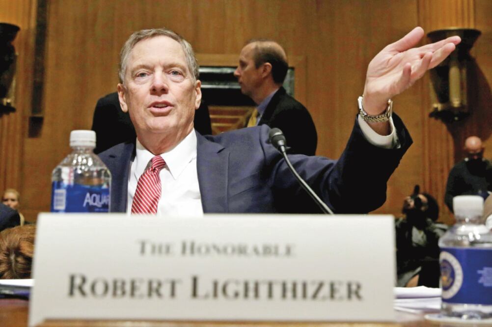 Se espera que el próximo 17 de julio, Robert Lighthizer, representante comercial de EU, envíe al Congreso de ese país los objetivos de renegociación (ARCHIVO EL UNIVERSAL)