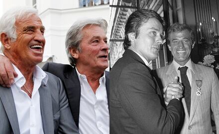Alain Delon, "completamente devastado" por la muerte de Belmondo
