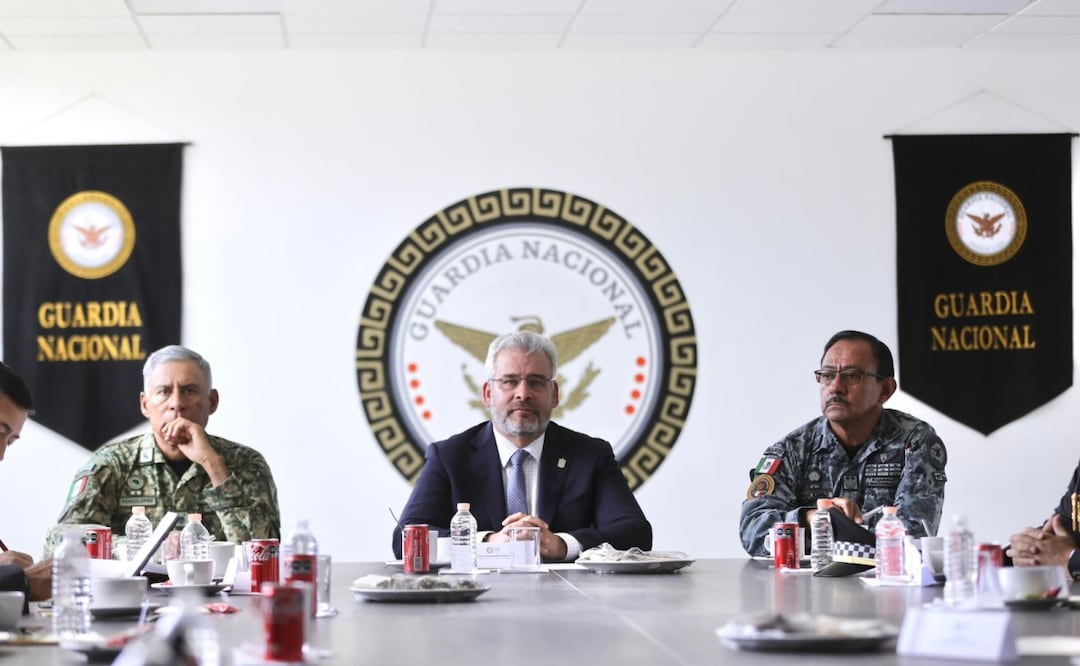 Gobernador de Michoacán, Alfredo Ramírez Bedolla anuncia capacitación del FBI a personal de la SSP del estado (08/08/2025). Foto: Especial