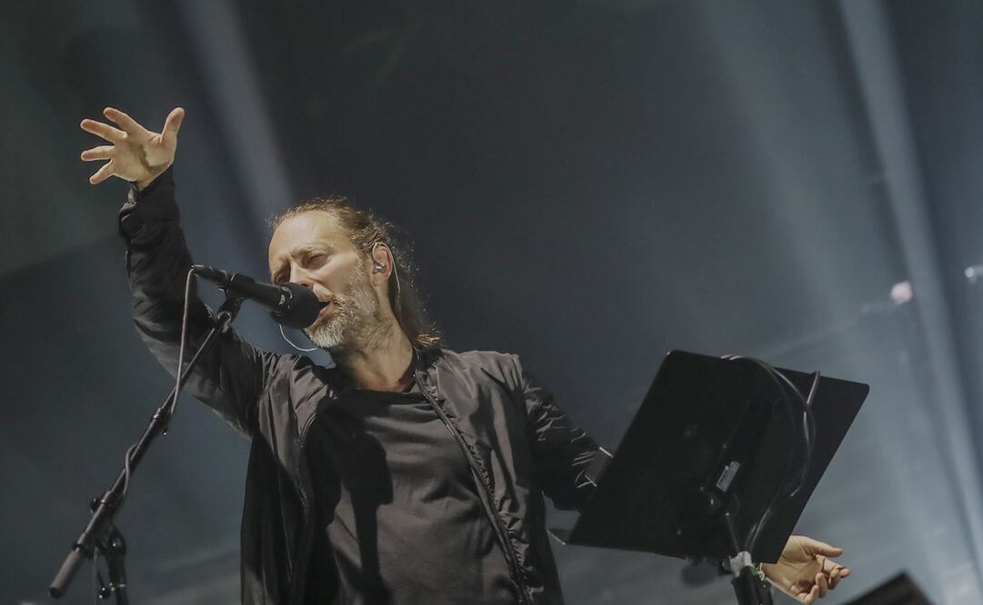 Thom Yorke, vocalista de Radiohead. Foto: Archivo