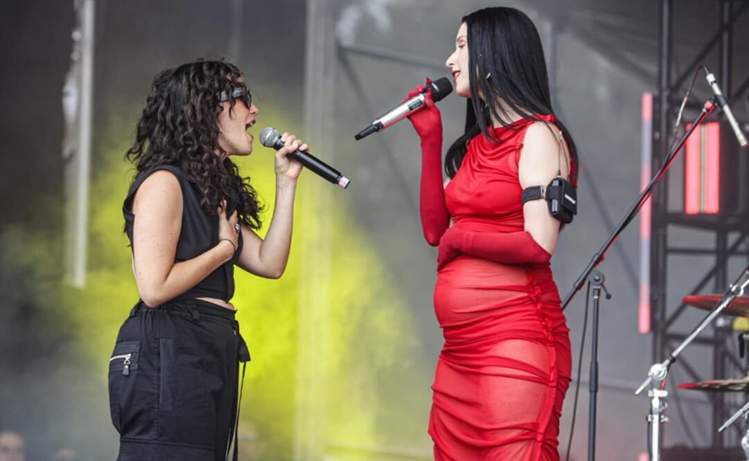 Francisca Valenzuela y Ximena Sariñana compartieron escenario en el festival Hera. Foto: Gabriel Pano/EL UNIVERSAL.
