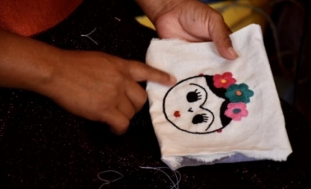 Mexican artisans make hand embroidered face masks for the COVID-19 pandemic