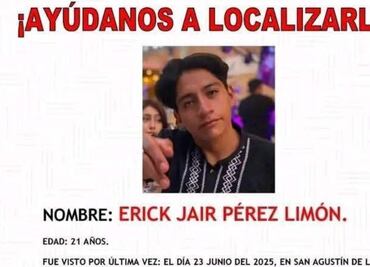 Familia del joven Erick Jair exige su búsqueda inmediata en Oaxaca; lleva 24 días desaparecido